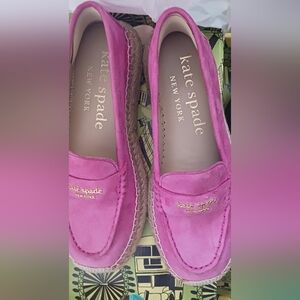 Kate Spade East West Pink Suede platforms